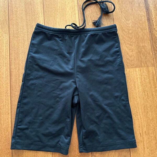 キッズ インナーパンツ/ショートスパッツサッカーラグビー黒S/160-165 ②