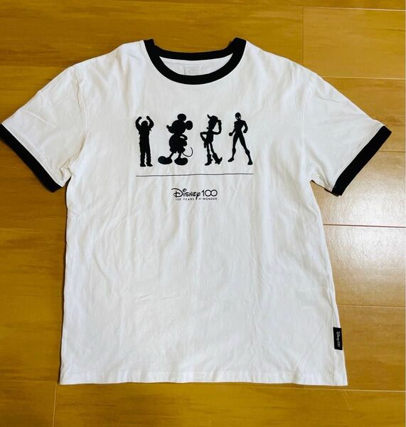 ディズニー 100周年 バイカラー 半袖Tシャツ