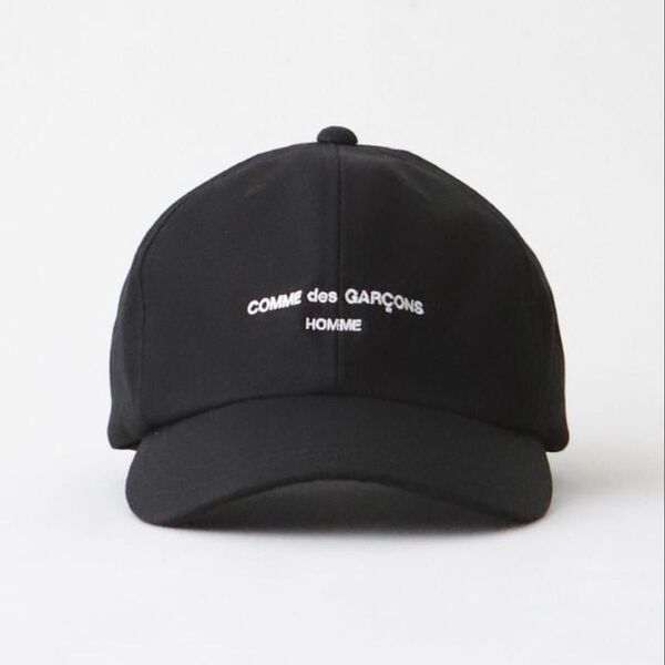 Comme des Garcons homme コムデギャルソンオム LOGO CAP キャップ ブラック
