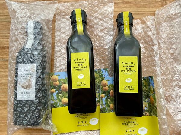 小豆島で有名な井上誠耕園のガーリック、完売品レモンオリーブオイル合計3点セット