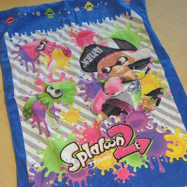 スプラトゥーン2 タオルケット 保育園お昼寝布団 掛け布団