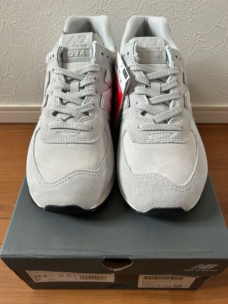 新品 未使用 ニューバランス new balance U574PWG 希少な天然皮革 グレー 28.5cm 574 996