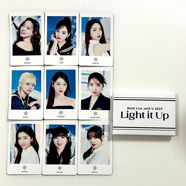 NiziU フォトカードセットA(全メンバー9枚入り)Live with U 2022"Light it Up"