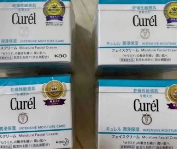 キュレル 潤侵保湿 フェイスクリーム 40g 4個セット
