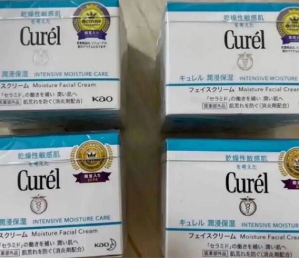 キュレル 潤侵保湿 フェイスクリーム 40g 4個セット