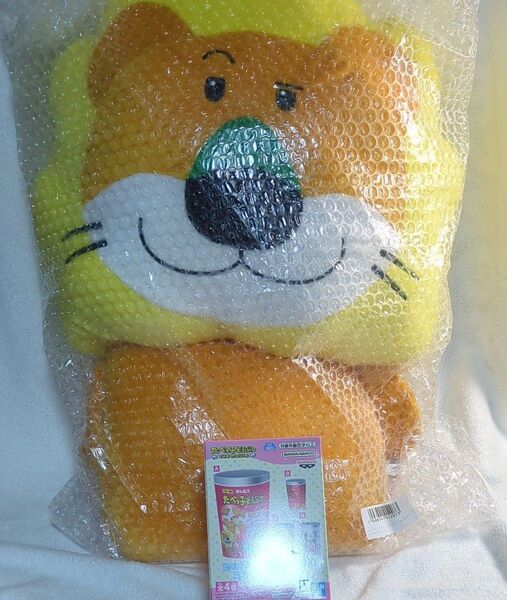 らいおんくん たべっ子どうぶつ THE MOVIE わくでかぬいぐるみ クッション&ステンレスマルチタンブラーB