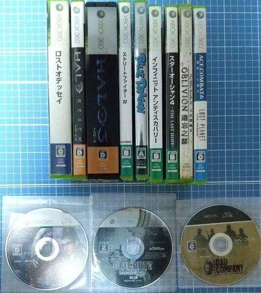 Xbox 360ソフト13本セット ロストオデッセイ HALO3 ストリートファイターⅣ OBLIVION 他 後方互換対応