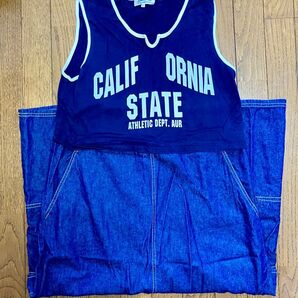 CALIFORNIA STATE キャミソールのデニムワンピース