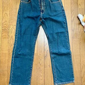 B.C.Factory ダークブルー ストレートデニムパンツ
