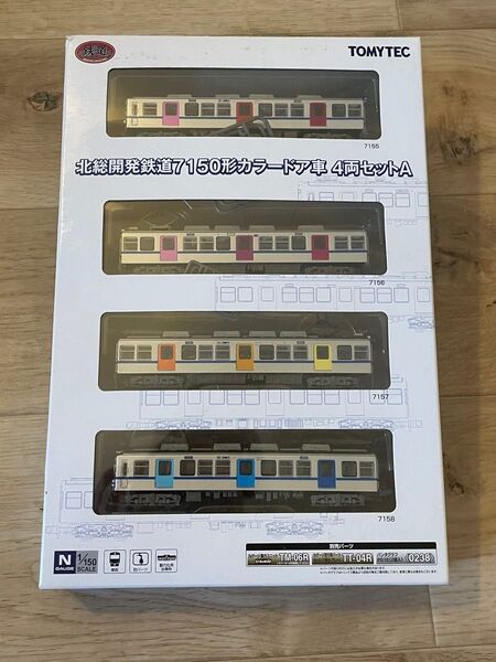 Nゲージ 北総開発鉄道7150形カラードア車 4両セットA