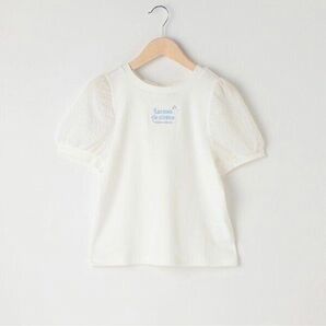 メゾピアノ新品タグ付きシアーボリューム袖Tシャツ150