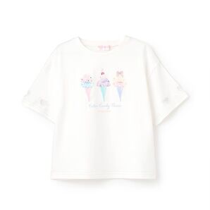 メゾピアノ新品タグ付きアイス転写プリント半袖Tシャツ110