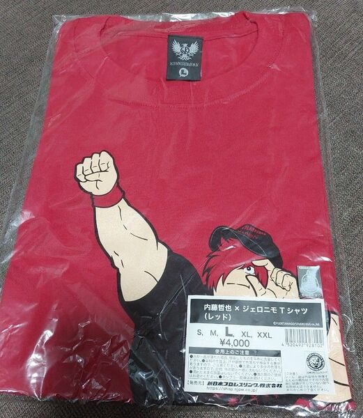 ★完売品 新品未開封 新日本プロレス 内藤哲也 キン肉マンコラボ ジェロニモ Tシャツ Lサイズ ロスインゴ 赤★