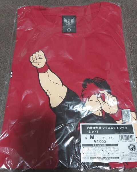 ★完売品 新品未開封 新日本プロレス 内藤哲也 キン肉マンコラボ ジェロニモ Tシャツ Mサイズ ロスインゴ 赤★