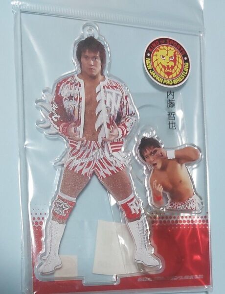 ★新品未使用 未開封 新日本プロレス 内藤哲也 フィギュアシートキーホルダー アクスタ★