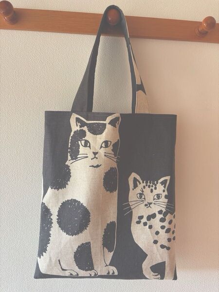 猫柄 キャンバストートバッグ B