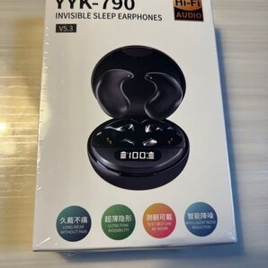 ★ワイヤレスイヤホン 睡眠用 Bluetooth5.3 睡眠 遮音 快適 快眠グッズ 自動ペアリング ブラック