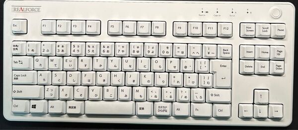 REALFORCE R3HC21 日本語配列91キー テンキーレス 静音仕様 無線/USB-C 45g荷重 キースペーサー付属