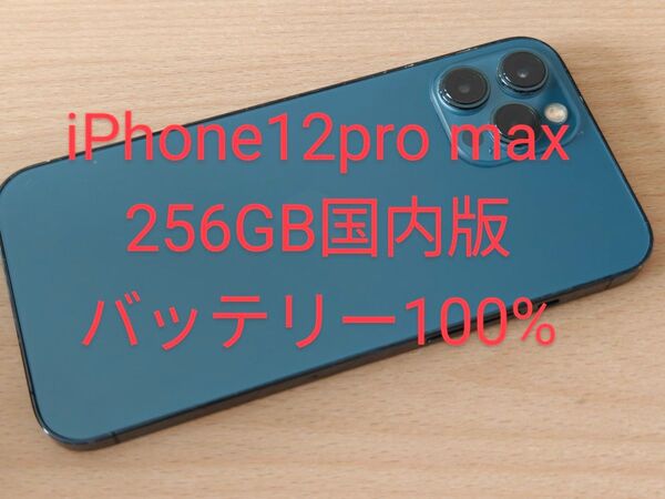 iPhone 12 Pro Max 256GB SIMフリー バッテリー100% 国内版