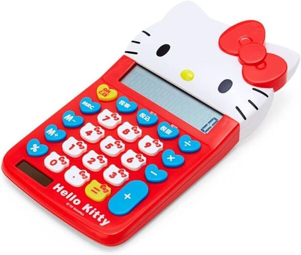 【新品未開封】サンリオ(SANRIO) ハローキティ フェイス形キー電卓