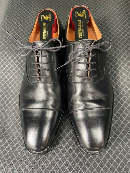 スコッチグレイン SCOTCH GRAIN T0286 百貨店モデル 24.5㎝ ストレートチップ 黒 ビジネスシューズ
