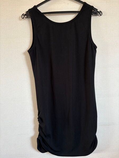 comfort basic 黒 ブラック ロング タンクトップ L
