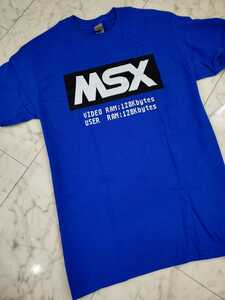 MSX☆起動画面ロゴTシャツ☆昭和レトロ☆パソコン☆新品☆Mサイズ