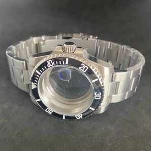 腕時計ケース NH35用 41mm サブマリーナタイプ サイクロップレンズ 裏スケ