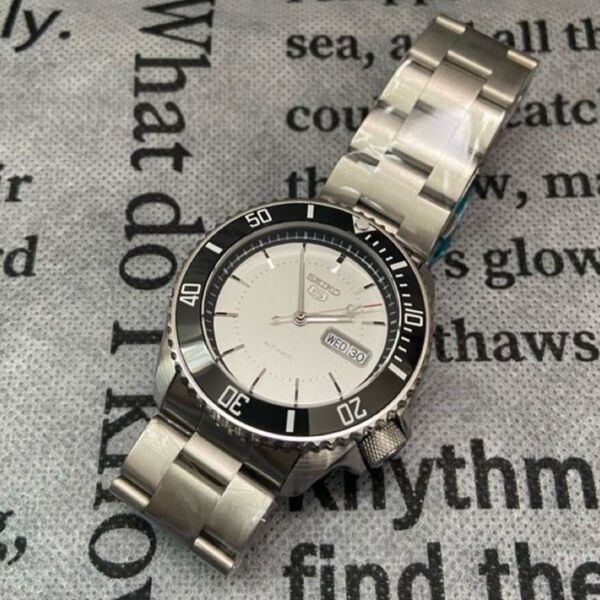 SEIKO5 ビンテージ ムーブメント ケース補修交換 メンズ腕時計 自動巻き 手巻き 42mmケース S竜頭