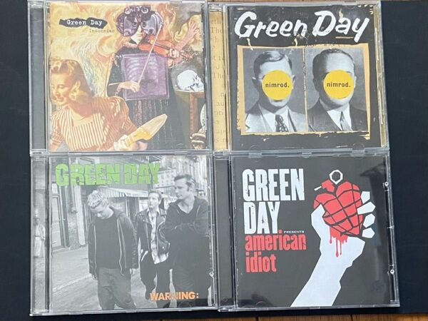 【CD4枚セット】Green Day グリーンデイ/インソムニアック、ニムロッド、ウォーニング、アメリカン・イディオット