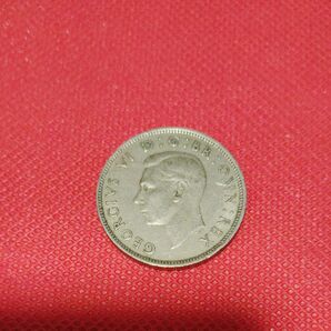 イギリス 1949年 ジョージ6世 5シリング銀貨