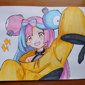 ナンジャモ 手描きイラスト ファンアート ポケモン ポケットモンスター