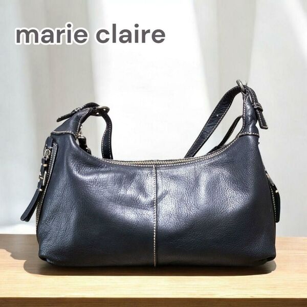 marie claireマリクレールレザーバッグ ブラック844499