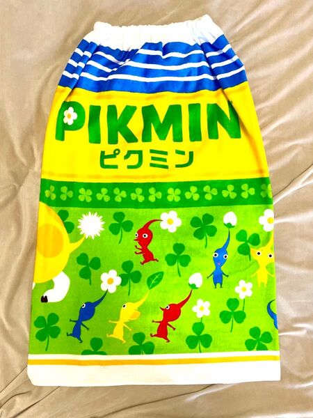 ピクミン ラップタオル 80㎝丈 プールタオル マキマキタオル