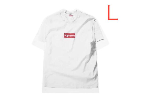 Supreme x MM6 Maison Margiela Box Logo Tee "White"