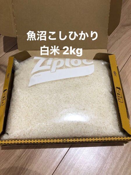 新潟県魚沼産コシヒカリ 白米2kg