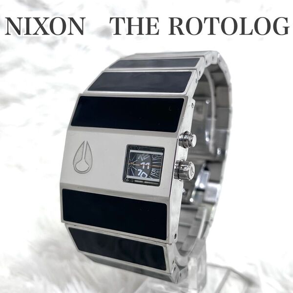 美品 NIXON ニクソン THE ROTOLOG ロトログ ブラック y2k