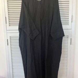 fog linen work リネンワンピース ブラック 黒