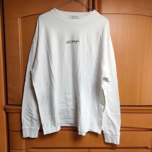 長袖Tシャツ カットソー L ロゴ刺繍 Tシャツ
