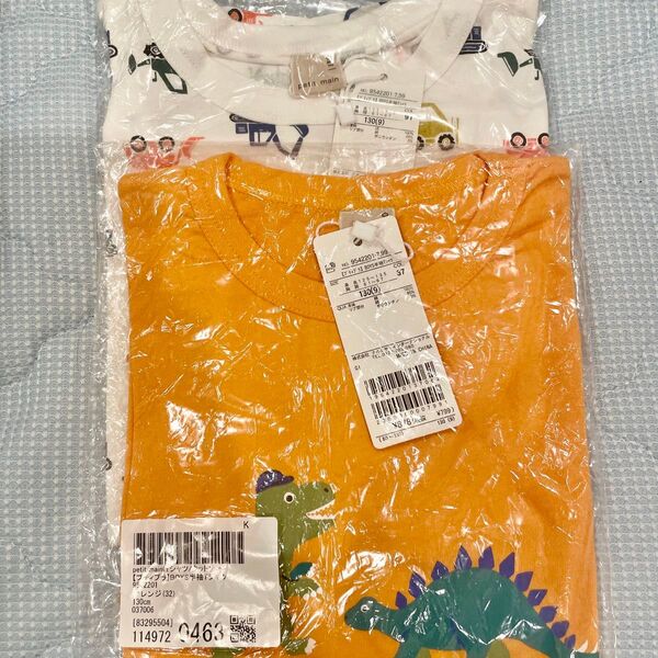 新品 プティマイン petit main 半袖tシャツ 130 2枚セット