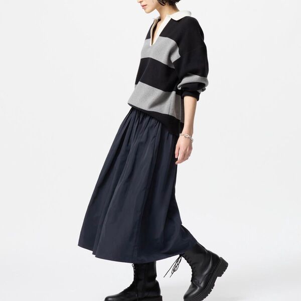 UNIQLO ボリュームギャザースカート 丈短めxl