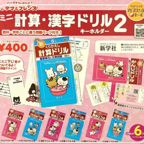 全6種 コンプリート うちのタマ知りませんか タマ&フレンズ ミニ計算・漢字ドリル キーホルダー 2 計算 漢字 ドリル ガチャ
