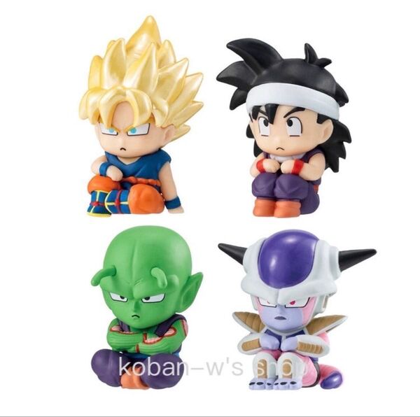 全4種 コンプリート まちぼうけ ドラゴンボール 2 ガチャ フィギュア ドラゴンボールZ 悟空 悟飯 ピッコロ フリーザ