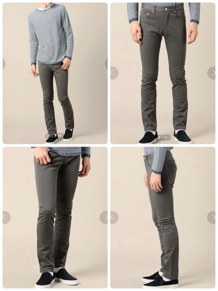 メンズ BEAUTY&YOUTH UNITED ARROWS 5ポケット スリムチノパンツsize28 グレー