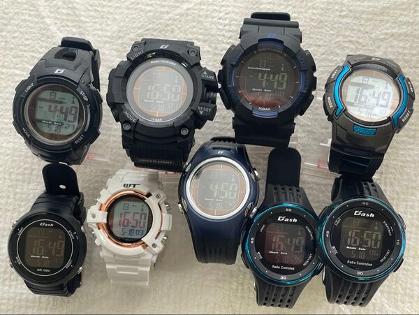電波ソーラーデジタル腕時計セットジャンク品