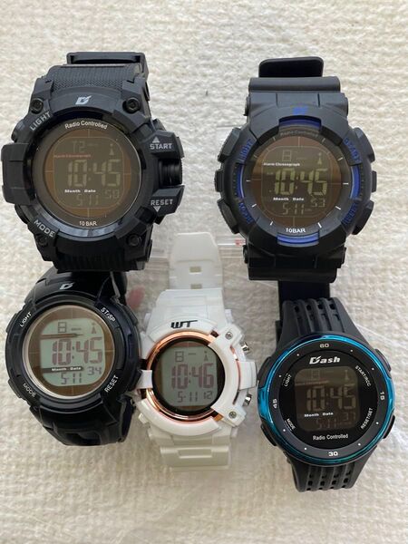電波ソーラーデジタル腕時計セットジャンク品