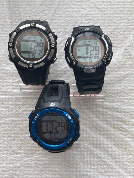 電波ソーラーデジタル腕時計セットジャンク品
