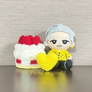 すのチルきせかえアイテム いちごのバースデイケーキ帽子とハートのミニミニクッション
