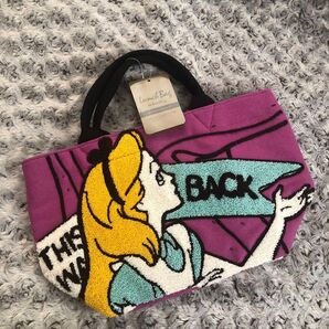 ランチバッグ サガラ刺繍 新品未使用SKATER ディズニー 不思議の国のアリス サブバッグ ランチバック y119