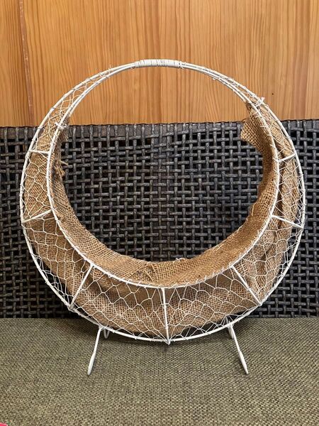 ガーデニング 脚付クレセント プランター リース 園芸用品 月